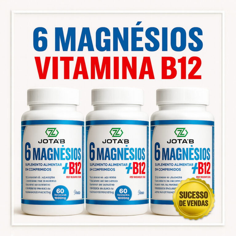 Suplemento 6 Magnésios + B12 (Metilcobalamina) 50
