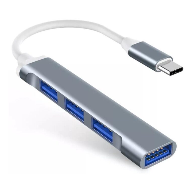 Hub USB-C 4 Portas 3.0  Transferência Rápida 5Gb