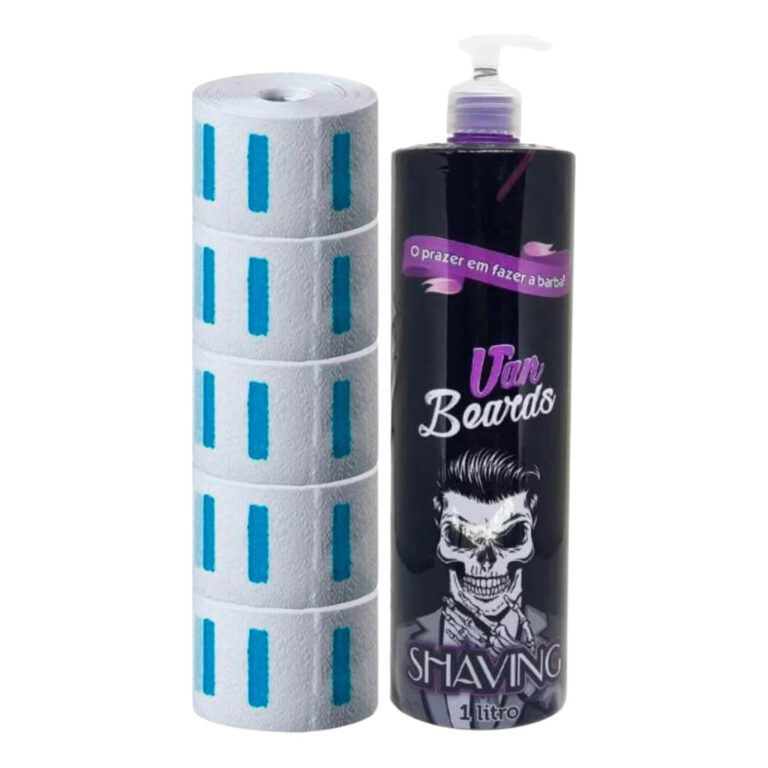 Kit Barbeiro Gola Higiênica 5 Rolos 500 Golas + S