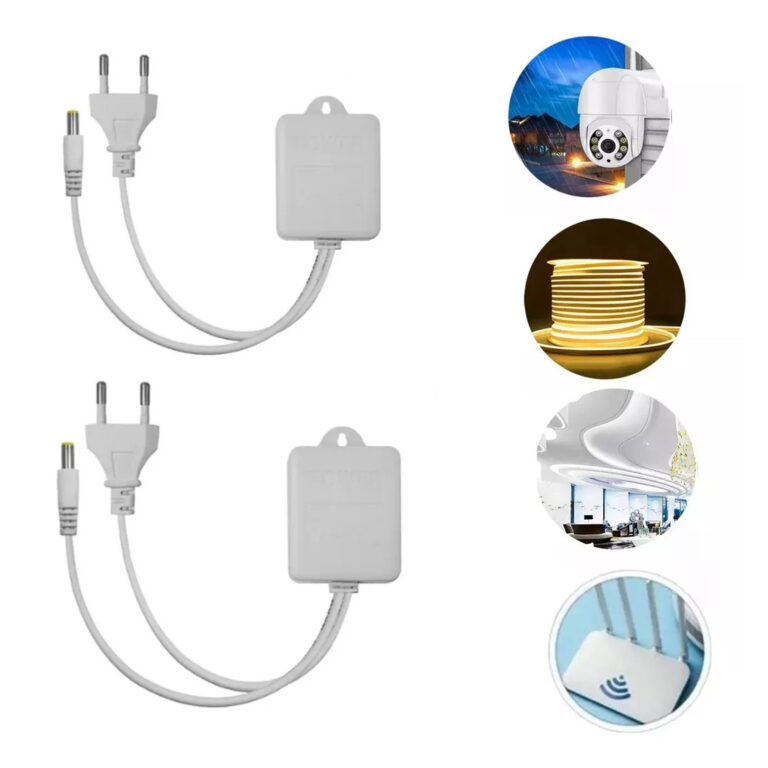 Kit 2 Fonte Prova Dagua Para Camera Ip Speed Dome 