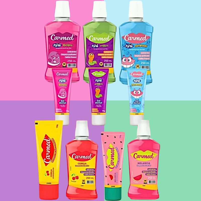 Kit Enxaguante Bucal 250 Ml e Pasta de Dente 70 G Fini Cimed