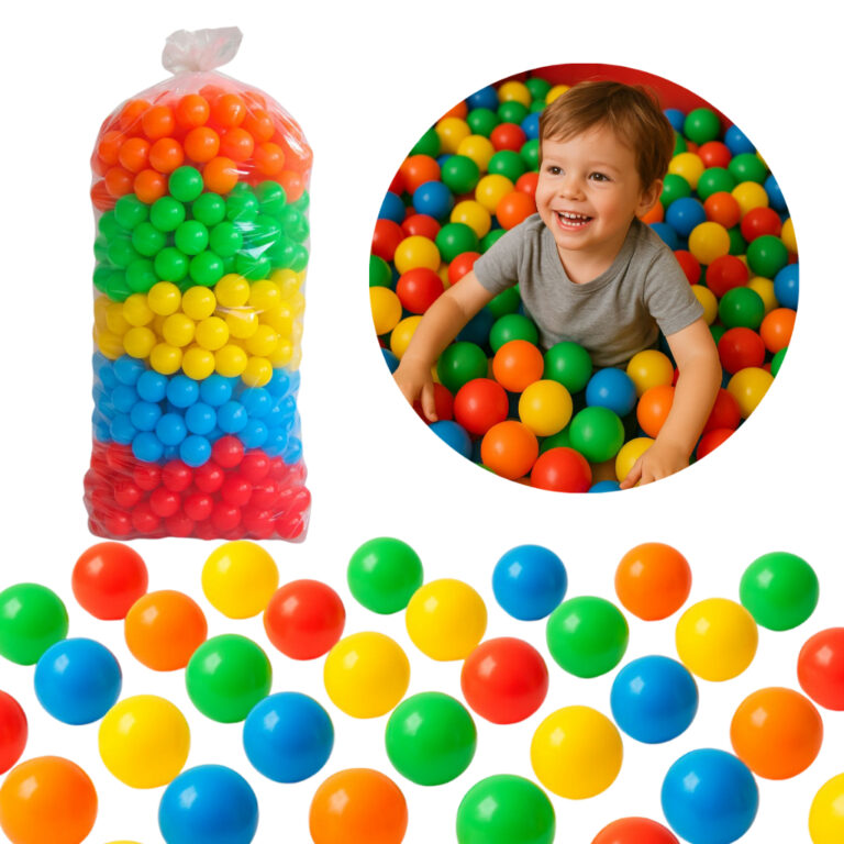 200 Bolinhas Plástica Colorida Para Piscina Crian