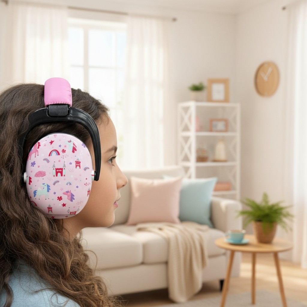 Abafador De Som Ruído Infantil Autismo Fone Ouvido Protetor TEA Sensibilidade Auditiva