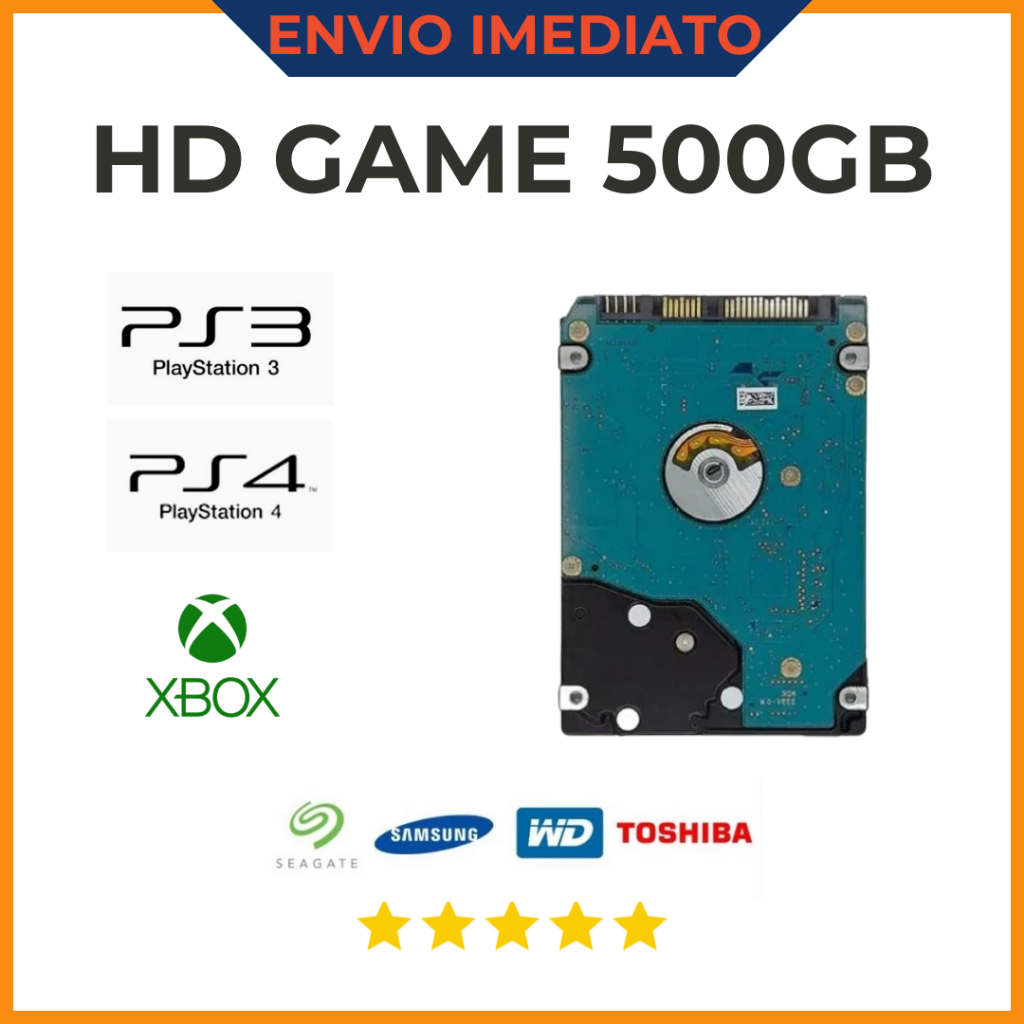 HD 500GB  Compatível com Notebook, PS3, PS4, Xbox 360 e Xbox One