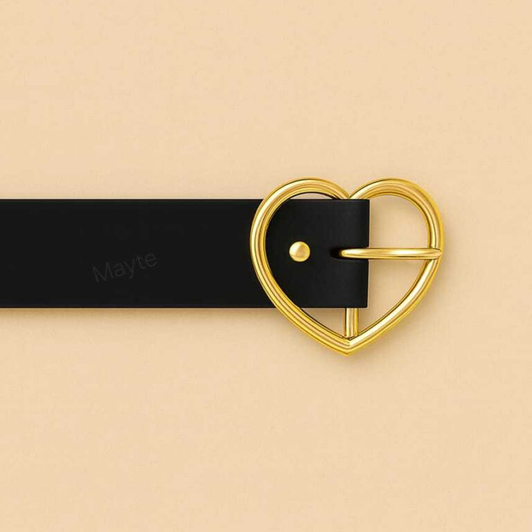 cinto infantil com fivela coração