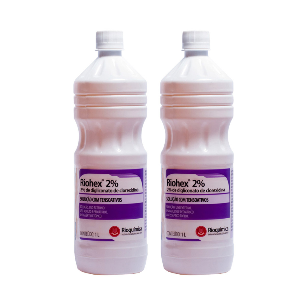 Clorexidina Degermante 2% 1 Litro Riohex C/2 Unidades – RIOQUÍMICA