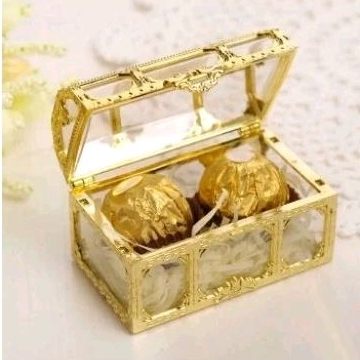 Mini Baú Dourado Pequeno unid. Lembrancinha, Fest