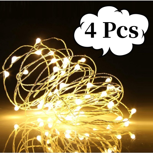 4 Unidades Fio Fada 2 Metro Cordão Luz Decolar Fe