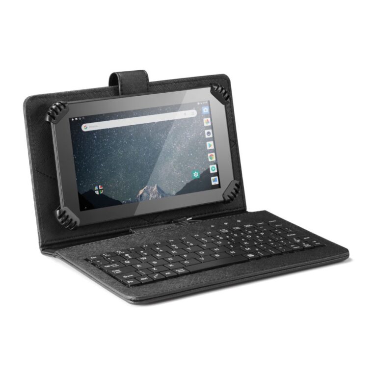 Capa Teclado para Tablet 7/8pol. USB Tipo C Preto 