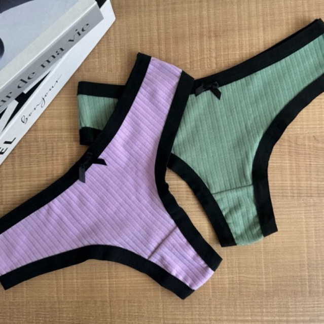 Kit 10 – Calcinha Fio Algodão Viés Aberto 