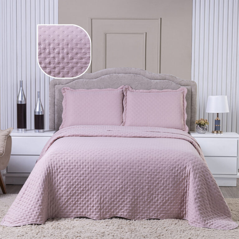 Kit Colcha Casal Cobre Leito 400 Fios Dupla Face Q