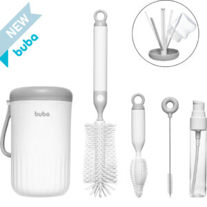 Kit Limpeza Mamadeira 6 em 1 Buba: Higiene e Praticidade para Bebês
