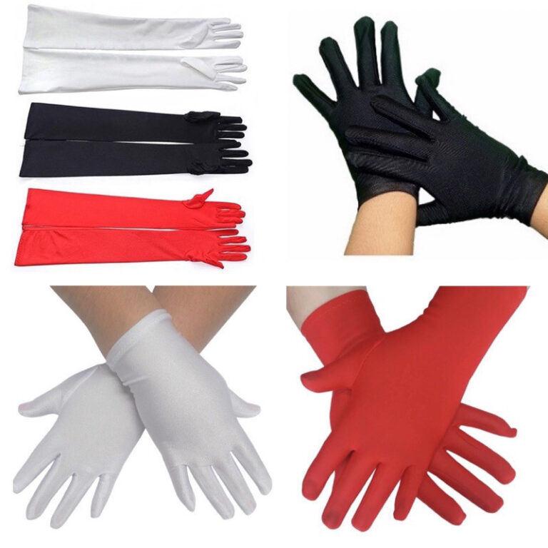 1 Par De Luva Longa / Curta para Festa Fantasia Ca