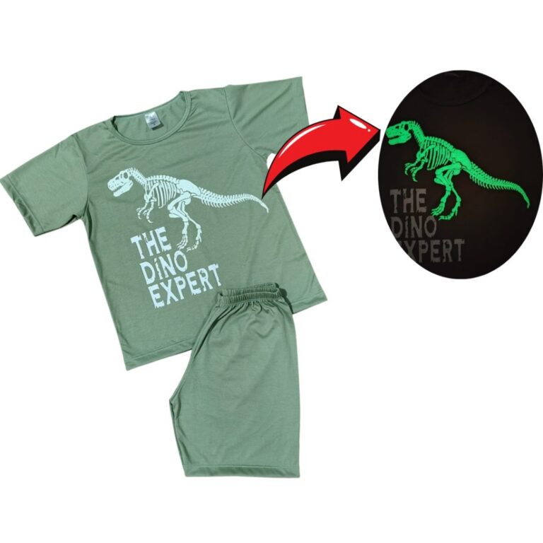 Pijama de Verão Juvenil e Infantil Menino Masculi