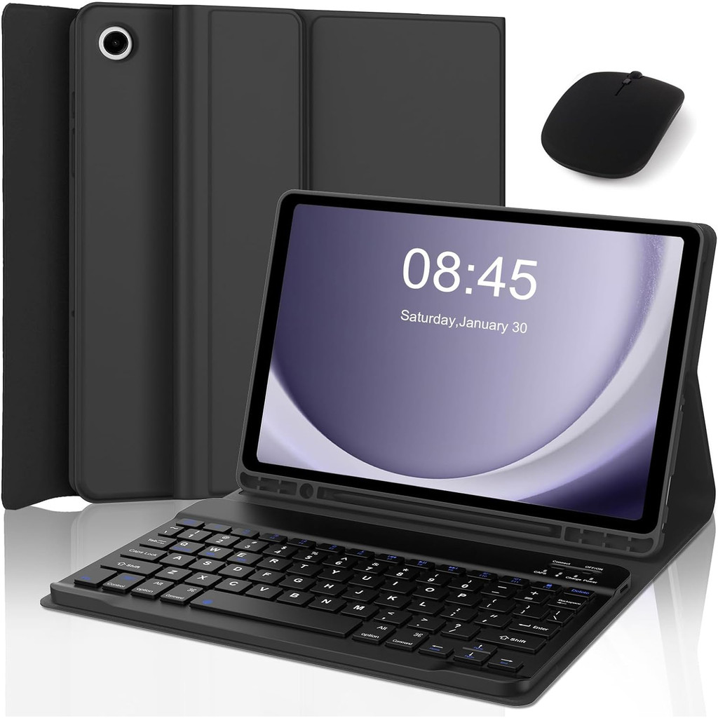 capa de suporte para Samsung Tab S6 lite/A9 plus com teclado magnético removível Bluetooth ABNT2 e m