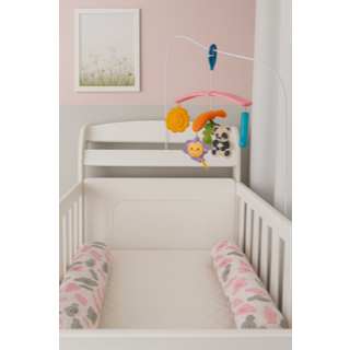 Kit 2 Rolinhos Com Encosto Para Berço Infantil Pr