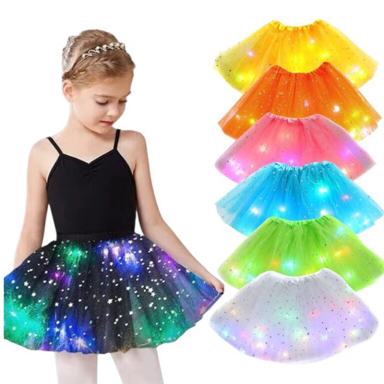 Saia Tule Infantil Tutu COM ou SEM Pisca Led Festa