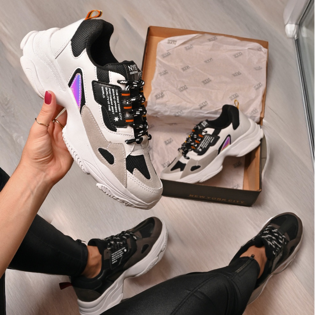 Tênis Casual Estiloso Feminino e Masculino NYC SHOES Confortável e Moderno