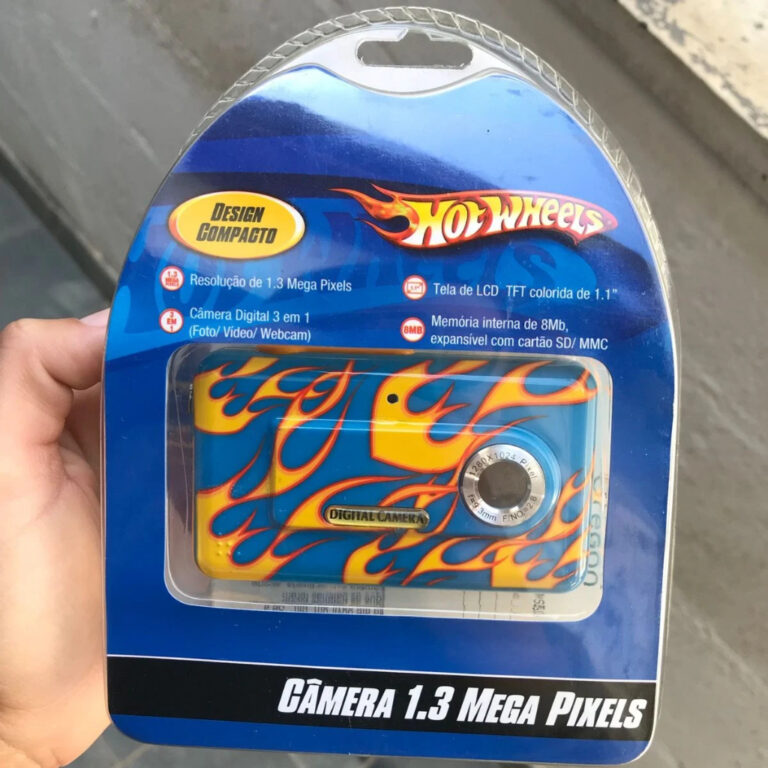 Raríssima câmera Hotwheels 1.3 mp colecionável 