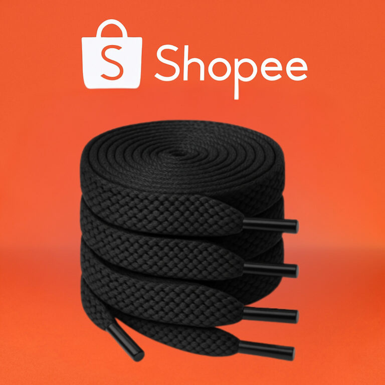 Cadarço 120cm Achatado Preto Branco  Ideal para T