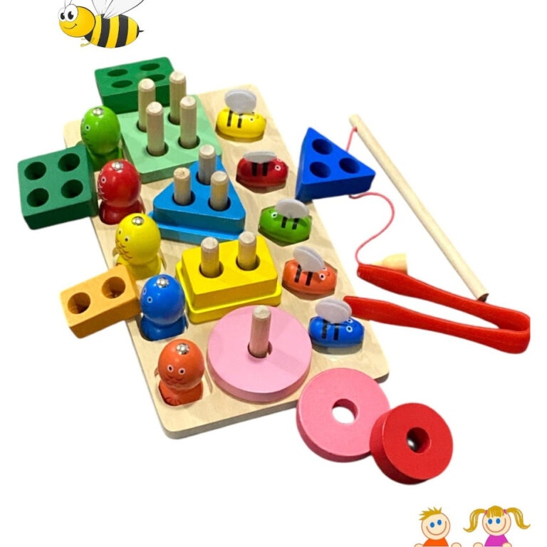 Brinquedo Educativo Pedagógico  Madeiro +24 Peça