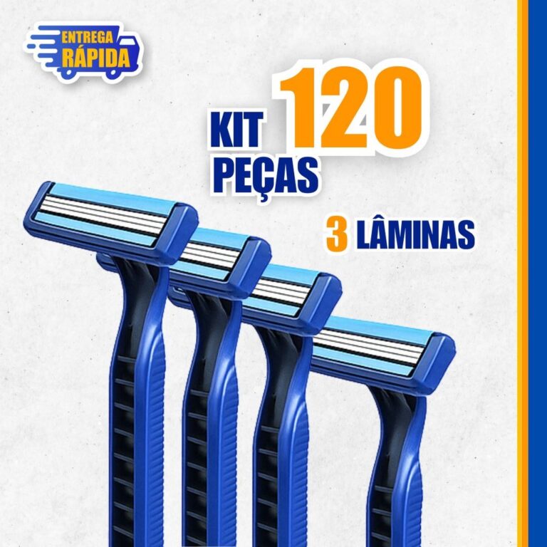120 UNID Prestobarba Aparelho de Barbear 3 Lâmina