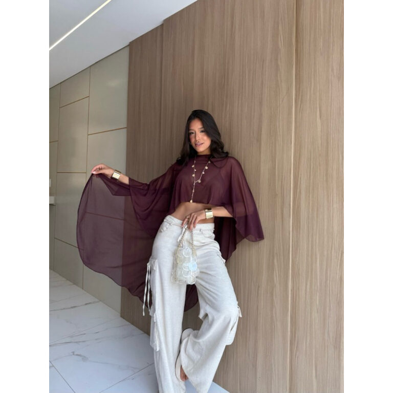 Bata Feminina Virgínia Tule INVERNO TRANSPARENTE 