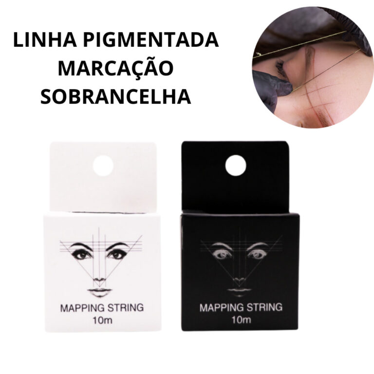 Linha Pigmentada Marcação de Sobrancelhas Preta 
