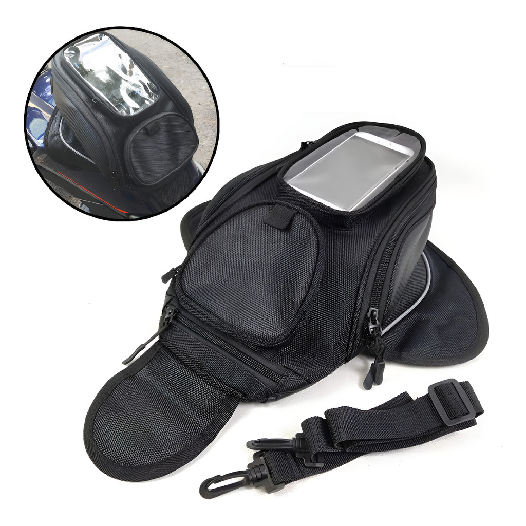 Bolsa Tanque Moto Motociclista Impermeável Universal Preto