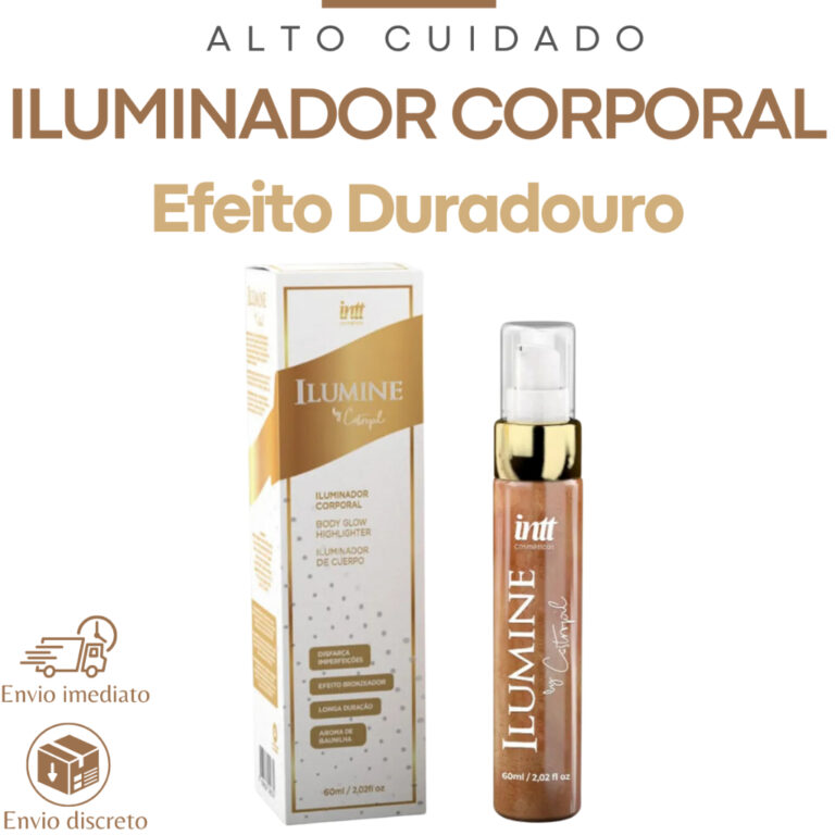Iluminador Bronzeador Corporal Dourado Liquido Ilu