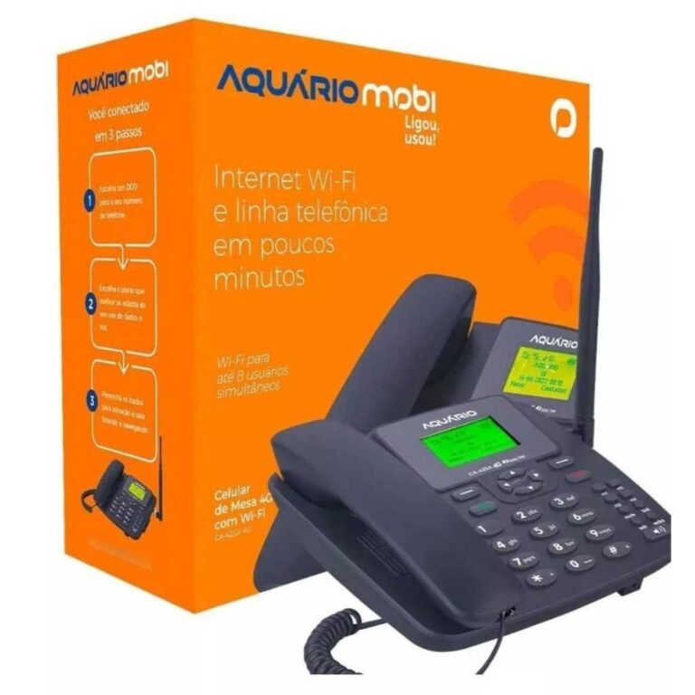 Telefone Celular De Mesa Rural com Chip Aquário C