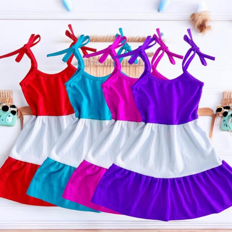 Vestido Infantil menina modelo três maria Multico