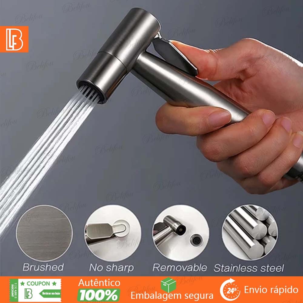 Ducha Higiênica Banheiro 100% 304 Aços Inoxidáveis 1.2M Chuveirinho Privada