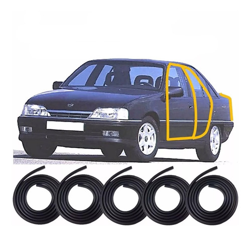 Kit Borrachas Vedação 4 Portas E Mala Omega E Su