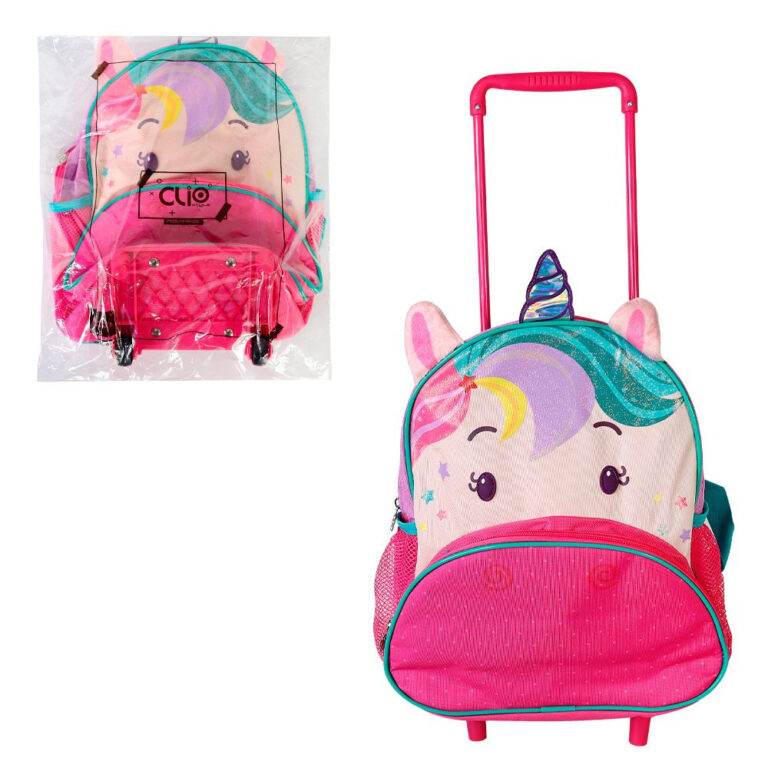Mochila Infantil Com Rodinhas Unicórnio – R