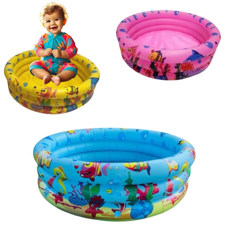 Piscina Redonda Inflável 3 Anéis Bebê Verão Me