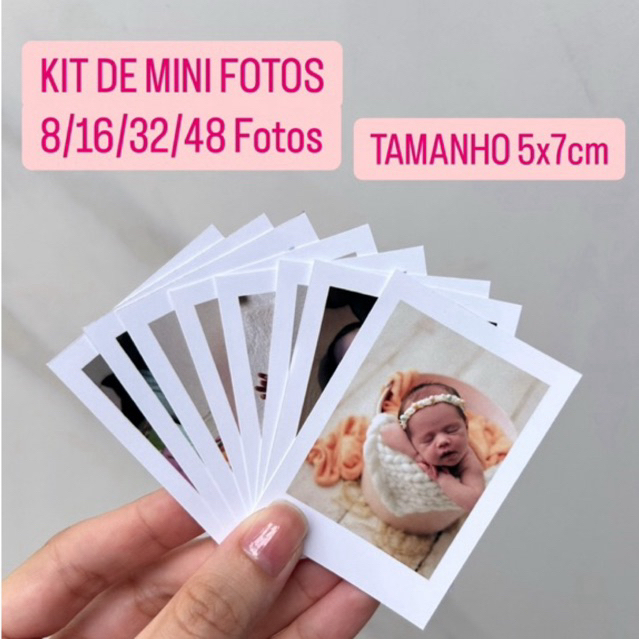 Kit Mini Fotos 5x7cm Papel Fotográfico Brilhoso 1