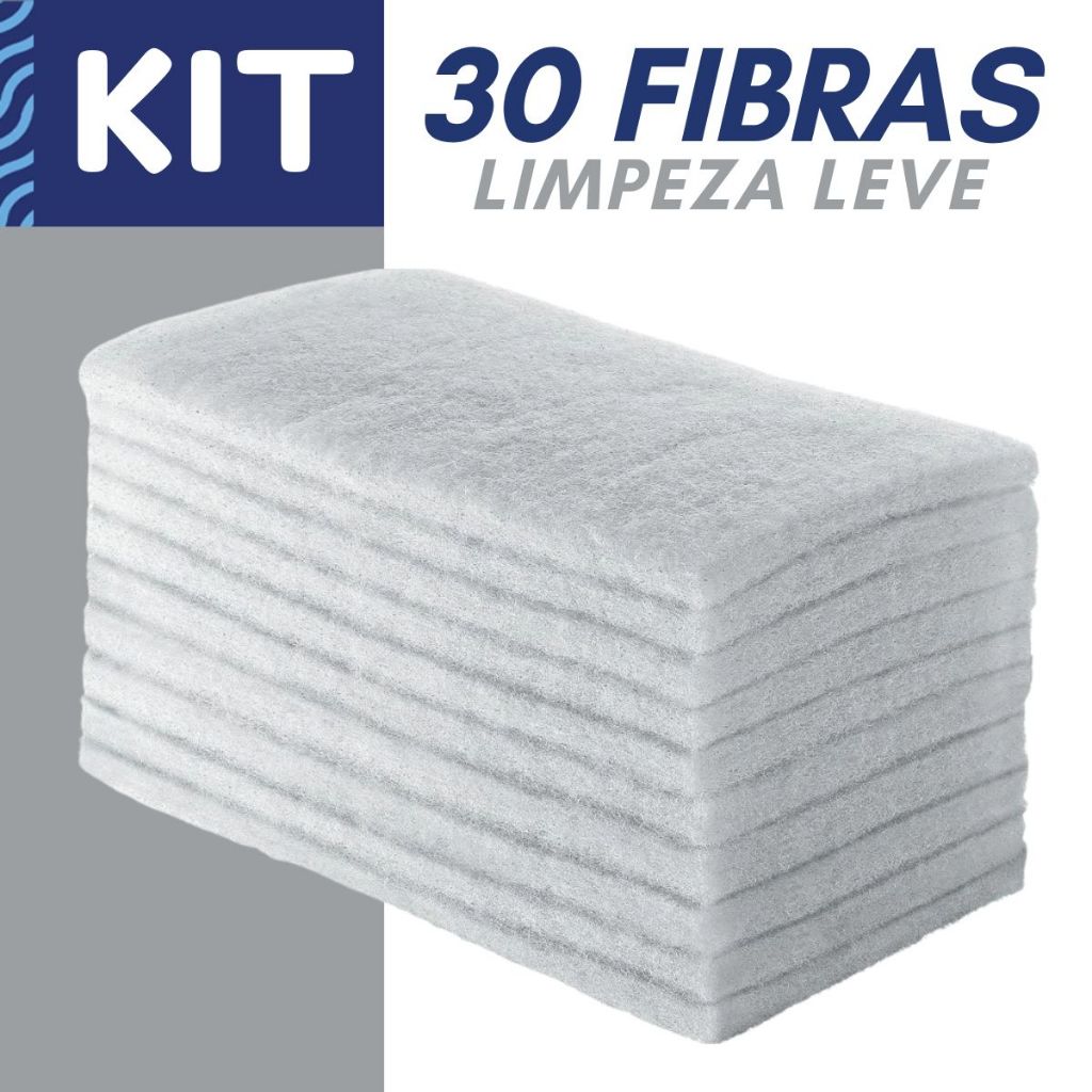 Kit Fibras Limpeza Leve Esponja Branca Não Risca Limpa Parede Fórmica Inox Vidros Bucha