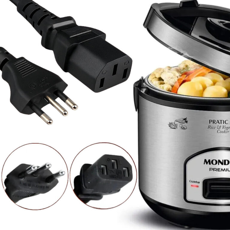 Tomada Para Panela Elétrica 3 Pinos 10A 1,5m Cabo