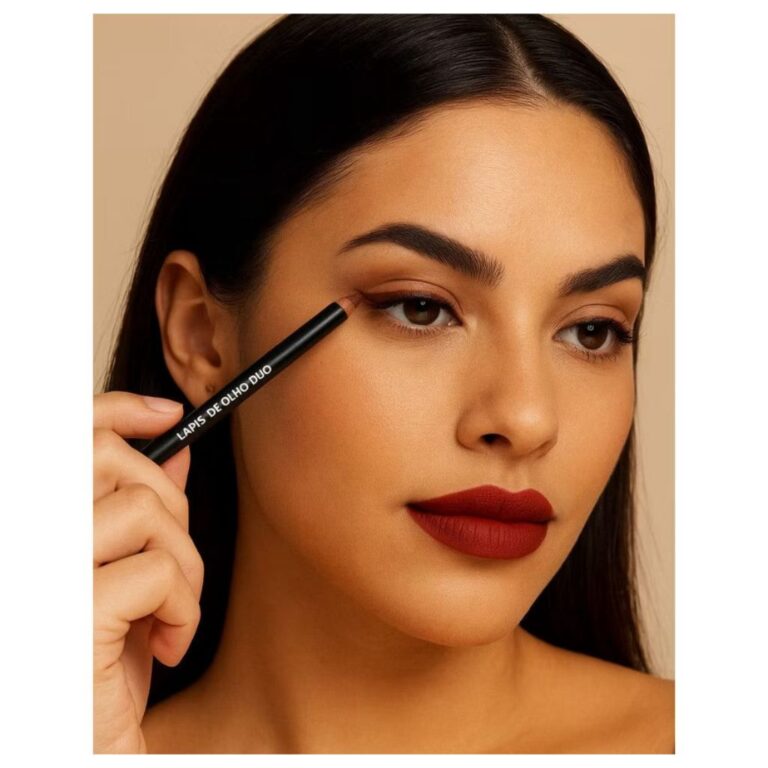 Lápis de Olho com Apontador Mia Make Duo Preto e