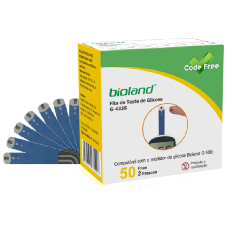 Fita Tira Teste De Glicose Glicemia G-423s Bioland