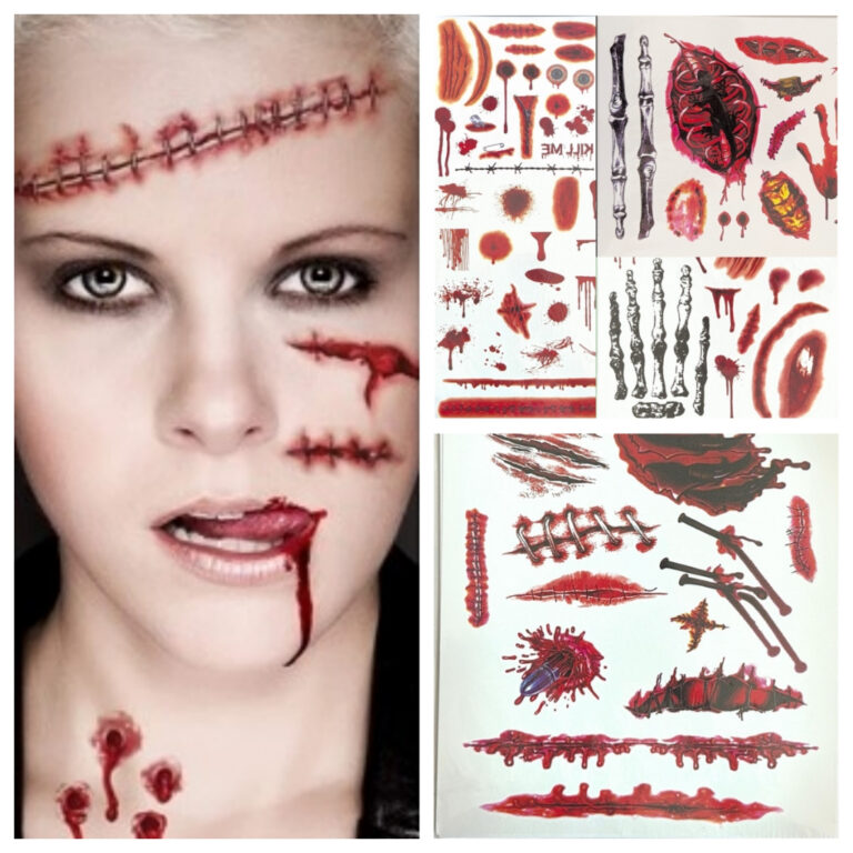 Tatuagem Temporária de Halloween | Efeitos de Fer