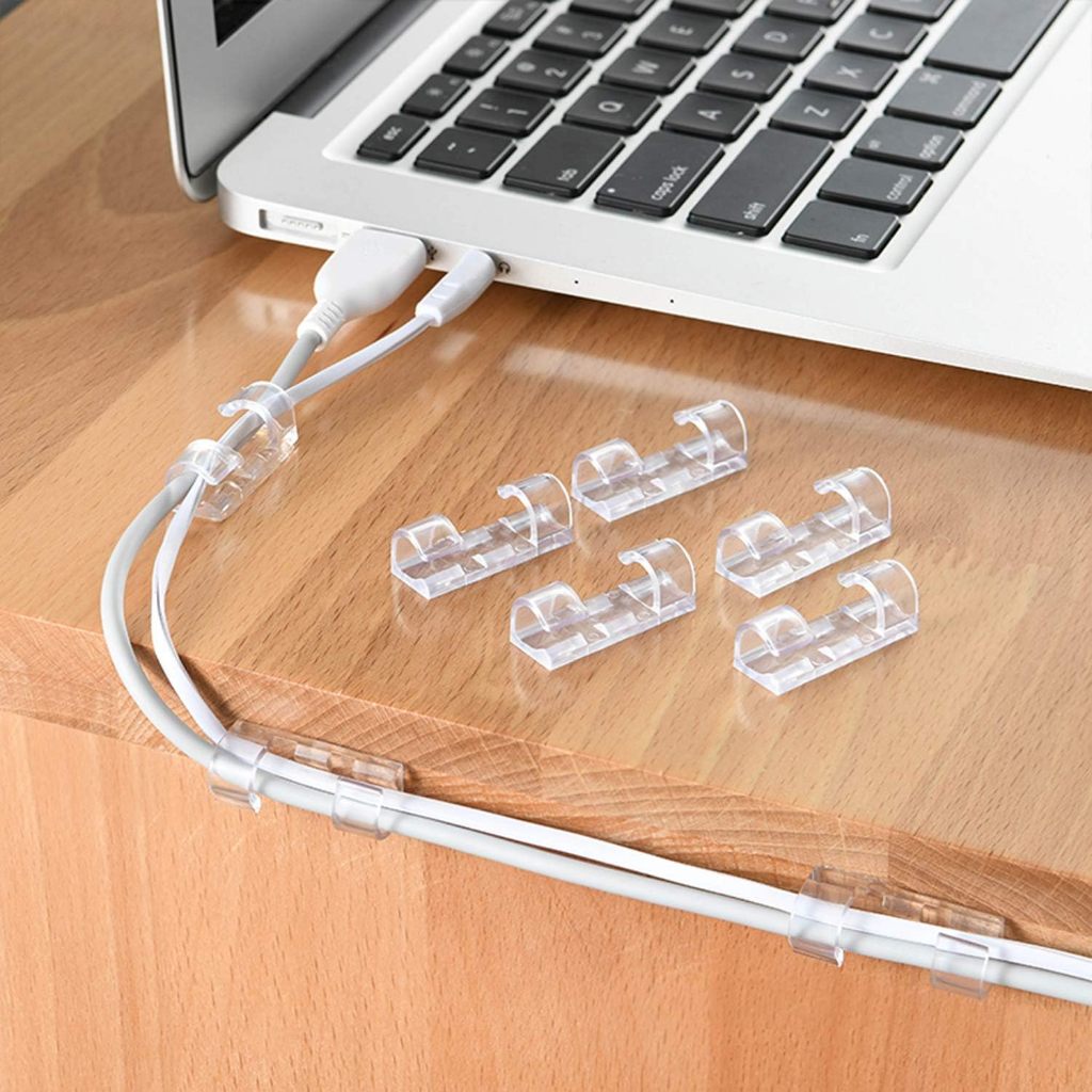 Vittak Clips Organizador de Cabos e Fios Adesivo Fixador de Parede Passa Fio Sem Furos – Kits 20, 40