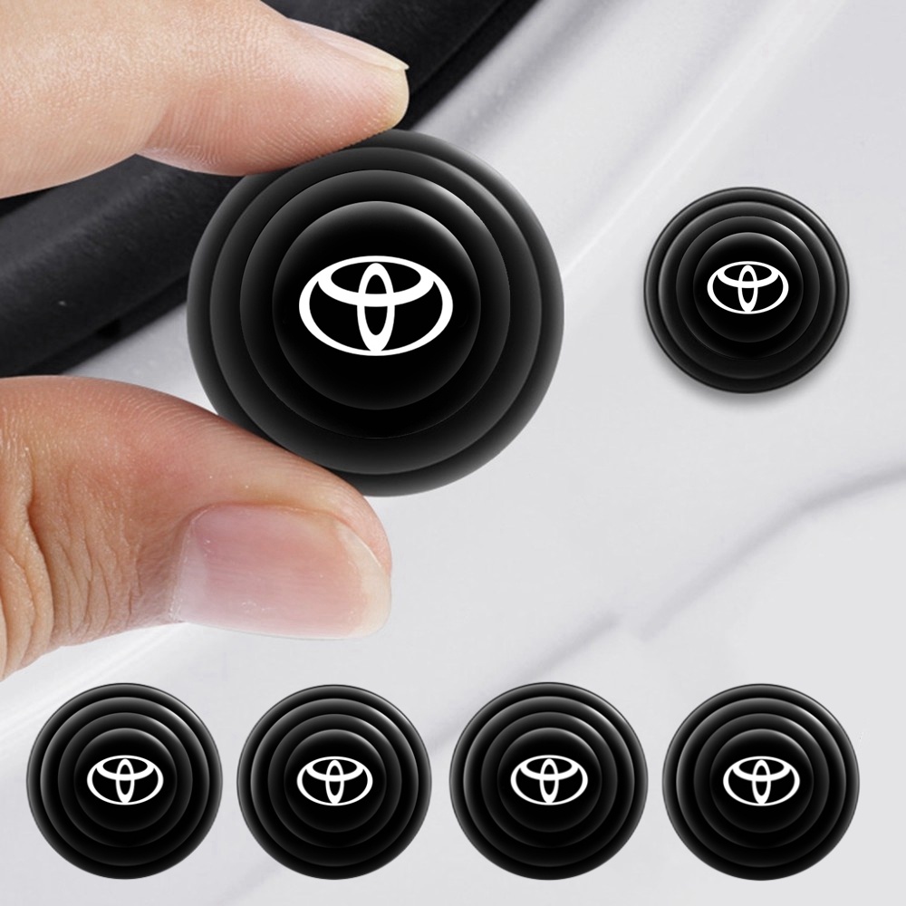 4 Pçs Toyota Amortecedor Da Porta Do Carro Anti-Colisão Junta Almofada De Isolamento Acústico , Para