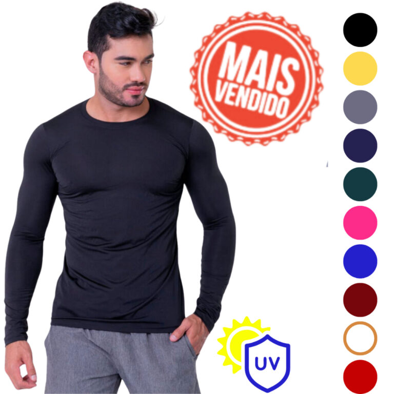Camisa Térmica Uv 50+ Segunda Pele Camiseta Blusa