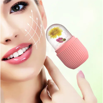 Massageador de Gelo Rolo Para Rosto Silicone Para 