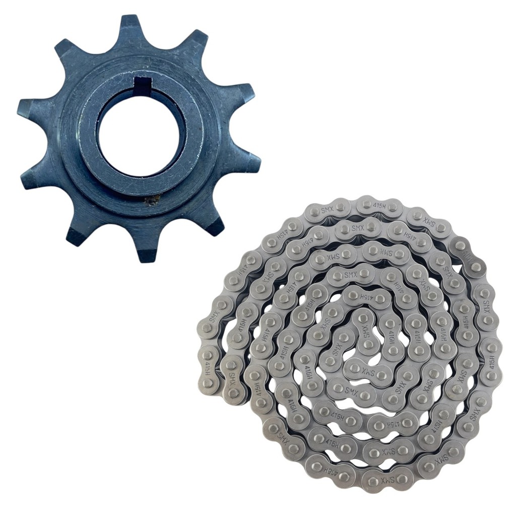KIT Corrente Bicicleta Motorizada 415H e Pinhão 10 Dentes