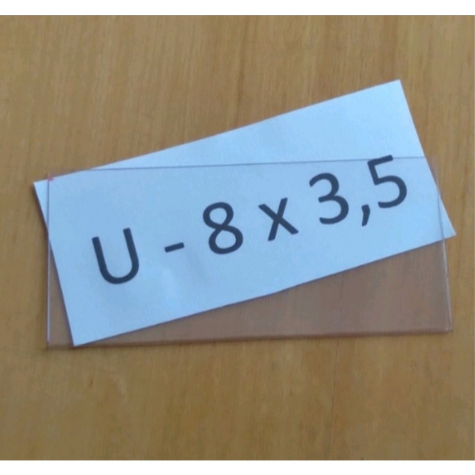 PORTA ETIQUETA/PREÇO U 8X3,5 100 UN