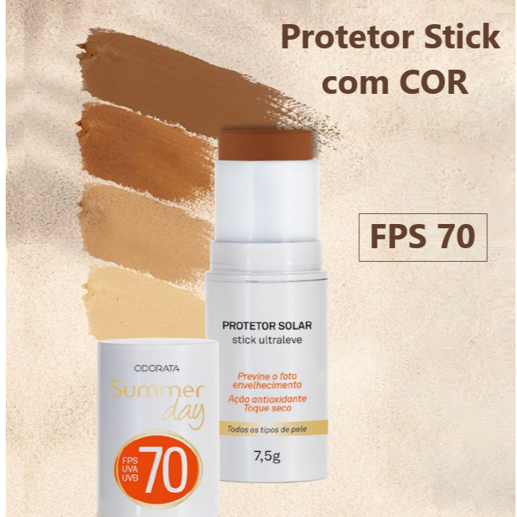 Odorata – Protetor Solar Stick com Cor Ultr