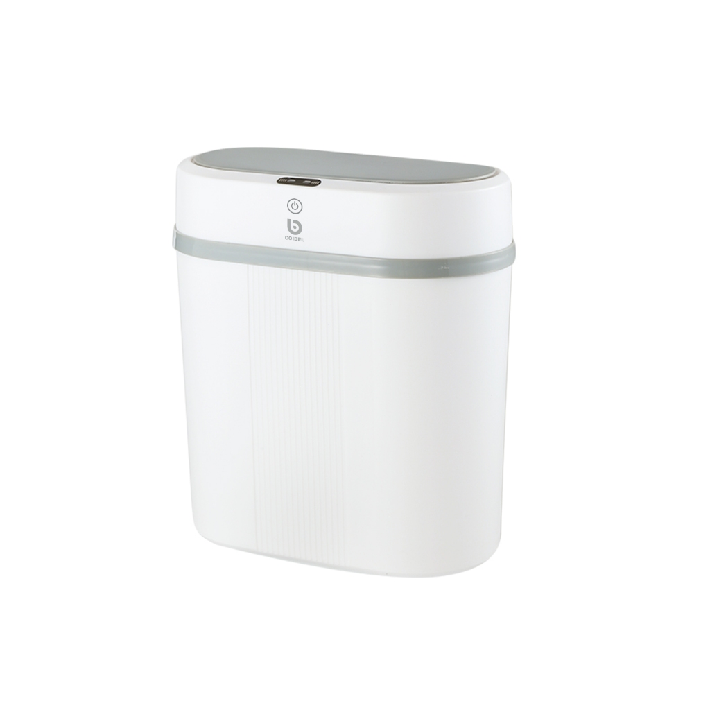 COIBEU Lixeira Automática 12L com Sensor Infravermelho – Tampa sem Toque para Cozinha, Banheiro, Esc